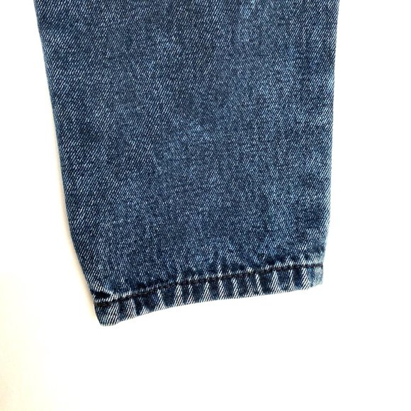 Vintage L.A. Blues Jeans High Rise 100% Cotton Black/Blue Wash Mom Relaxed Sz 10 - Picture 9 of 10